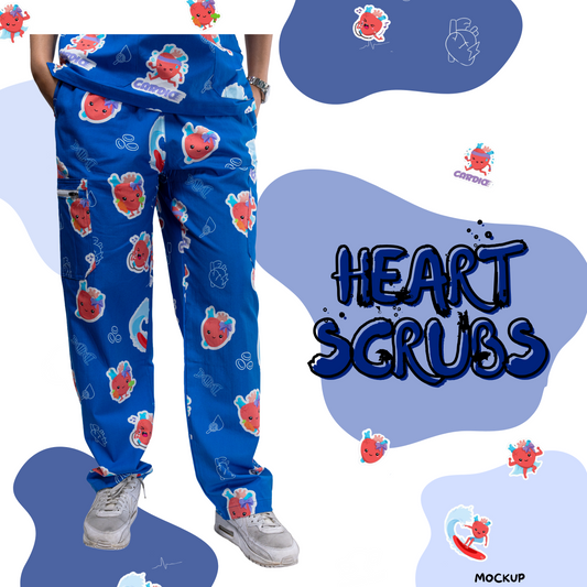 Heart Organ Scrub Pants
