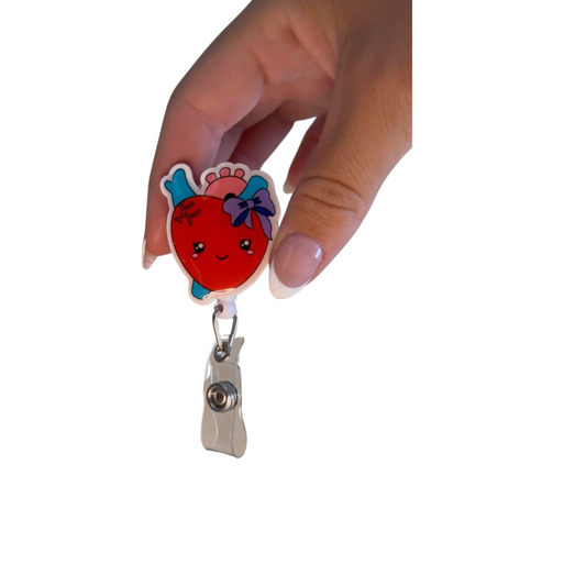 Aortina the Heart ID Badge Reel