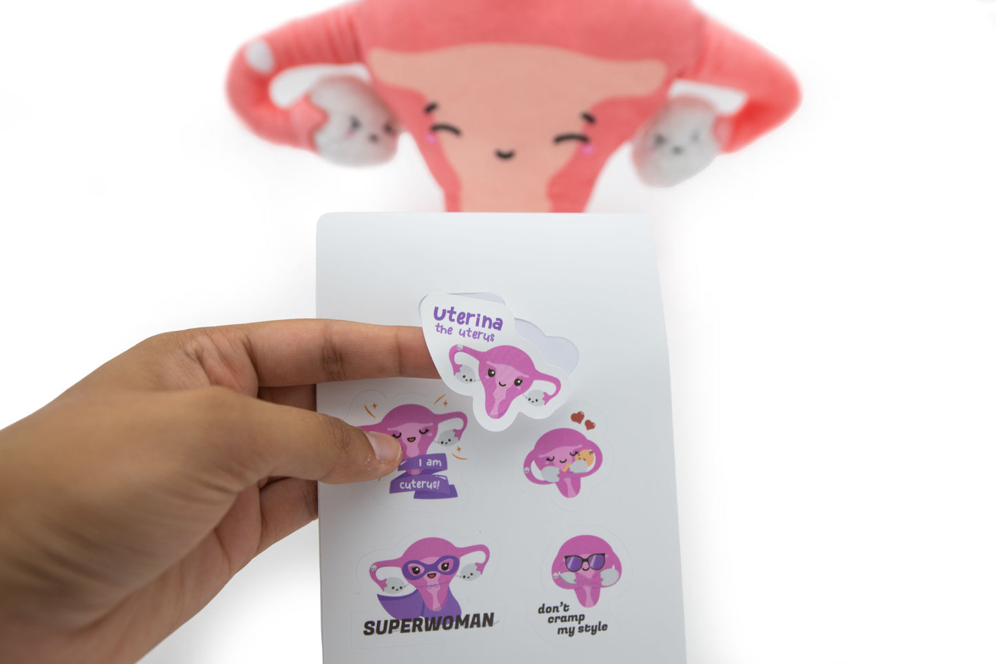 Uterina the Uterus Stickers