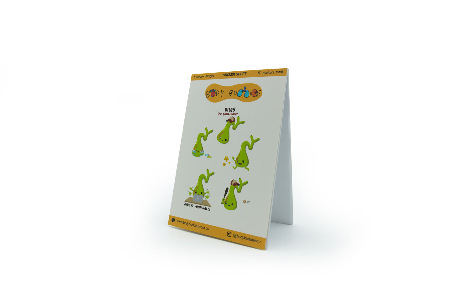 Biley the Gallbladder Stickers