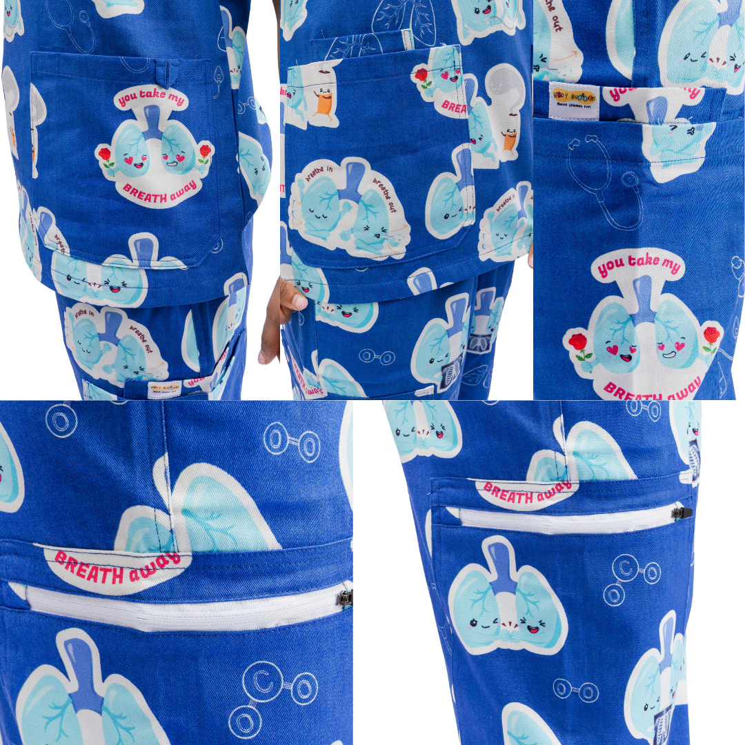 V2 Lung Organ Scrub Top
