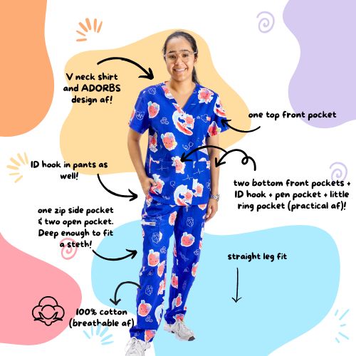 V2 Heart Organ Scrub Top