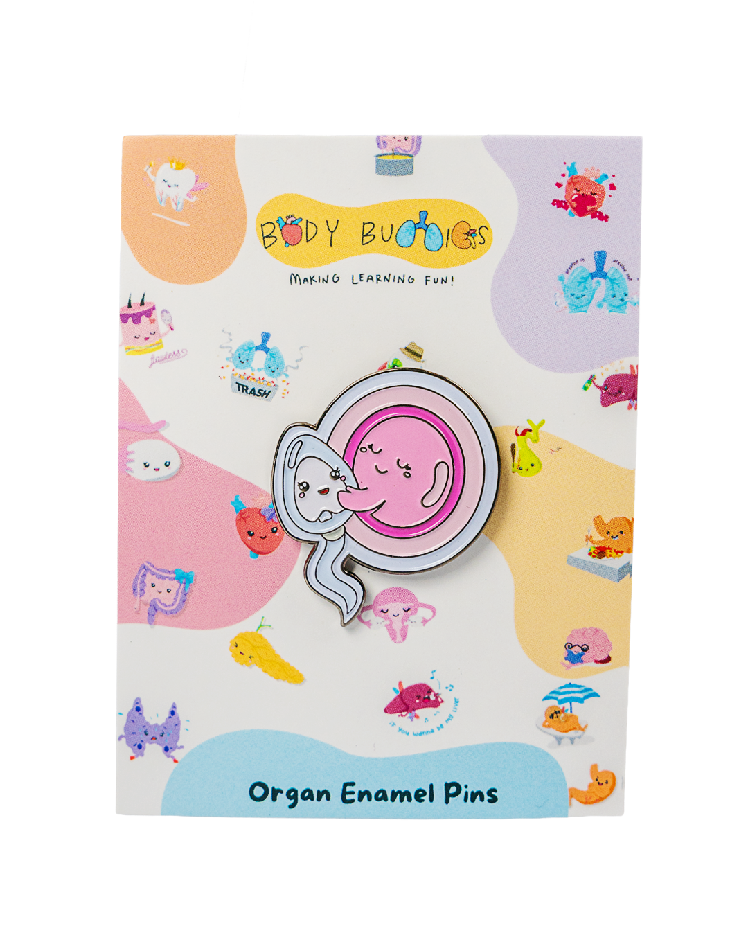 Ovie the Egg & Zoomie the Sperm Pin