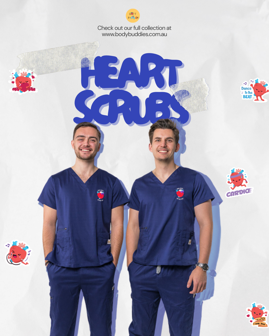 Lubdub Heart Scrubs