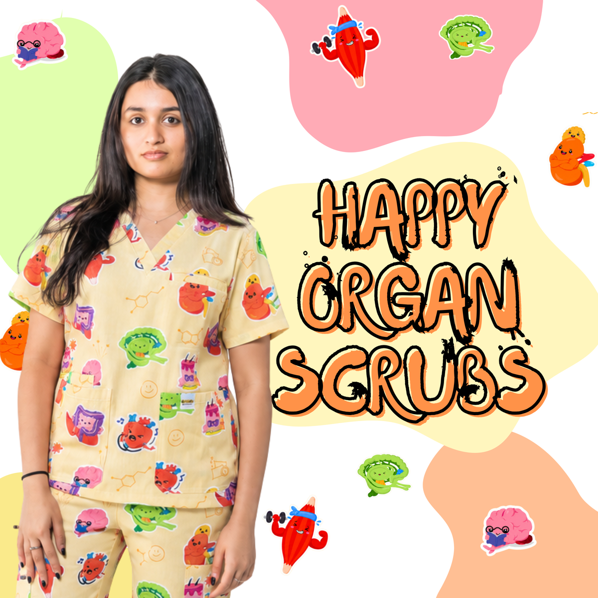 V2 Happy Organ Scrubs