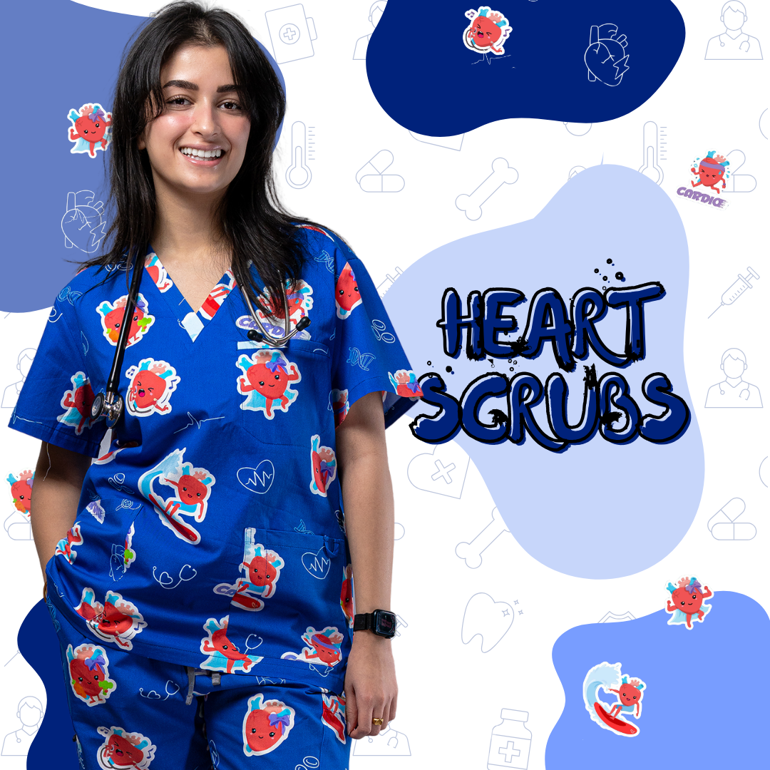 V2 Heart Organ Scrubs