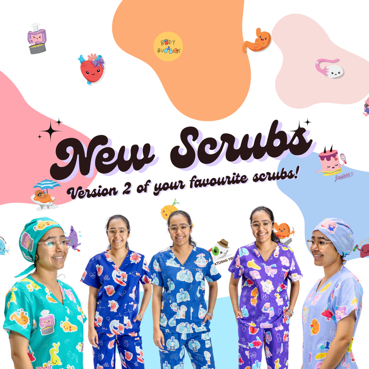 V2 Organ Printed Scrubs