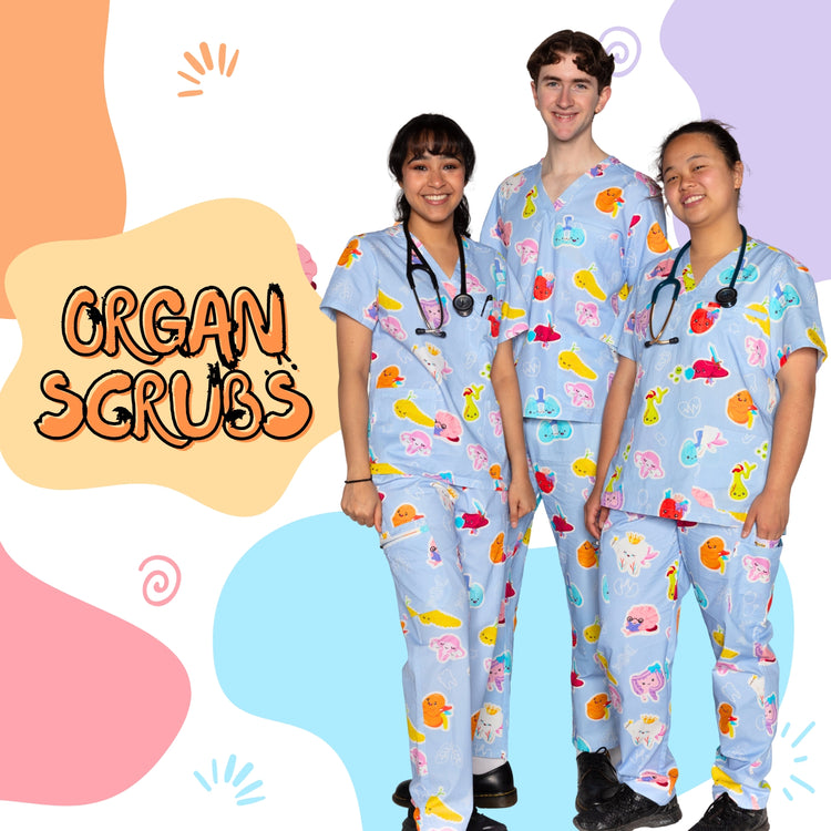 Signature Blue Organ Scrubs