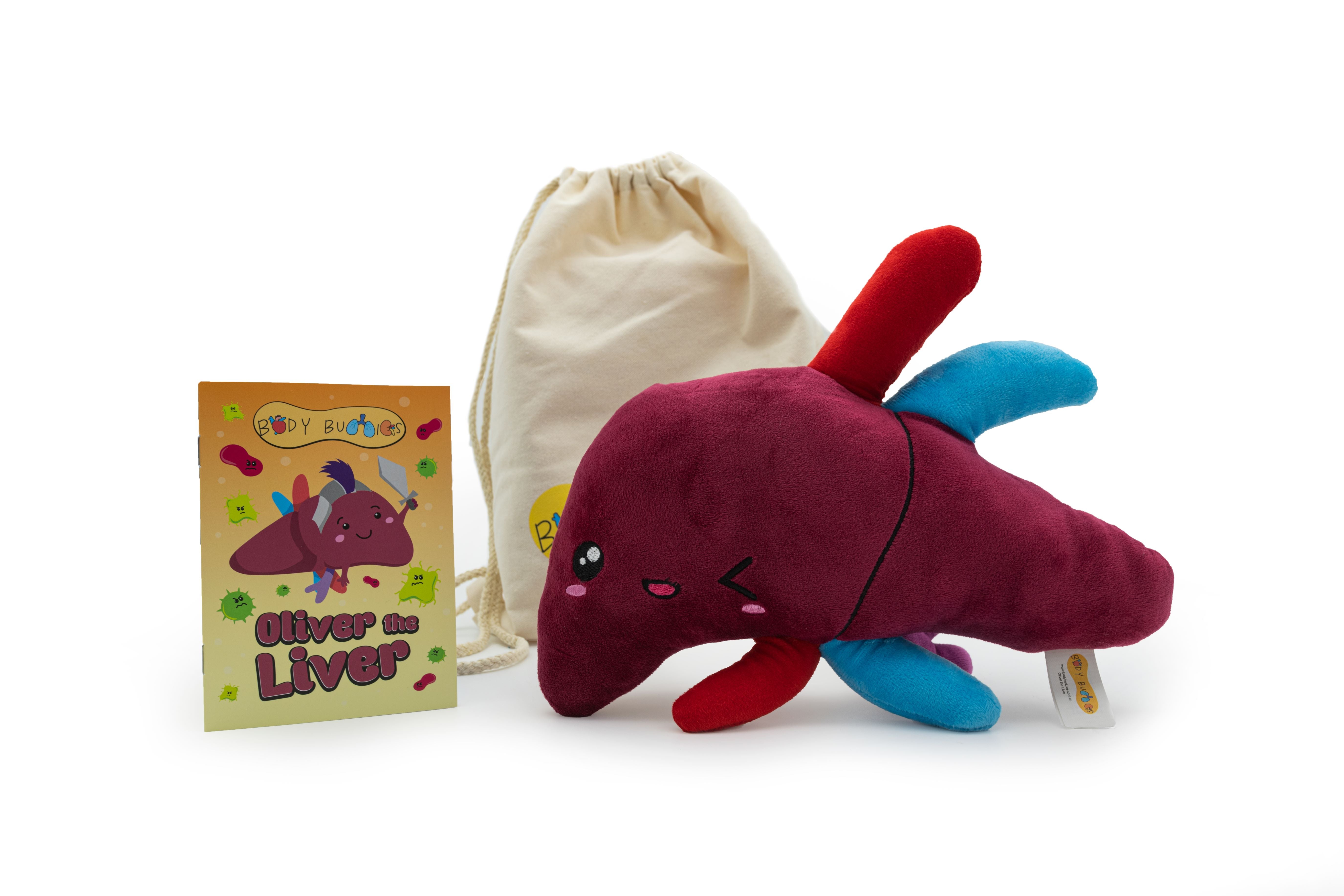 Oliver the Liver Plushie Body Buddies Australia