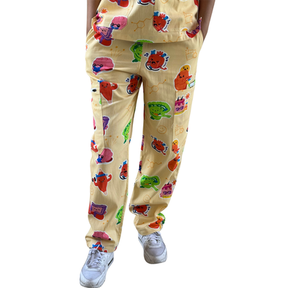 V2 Happy Organ Scrub Pants