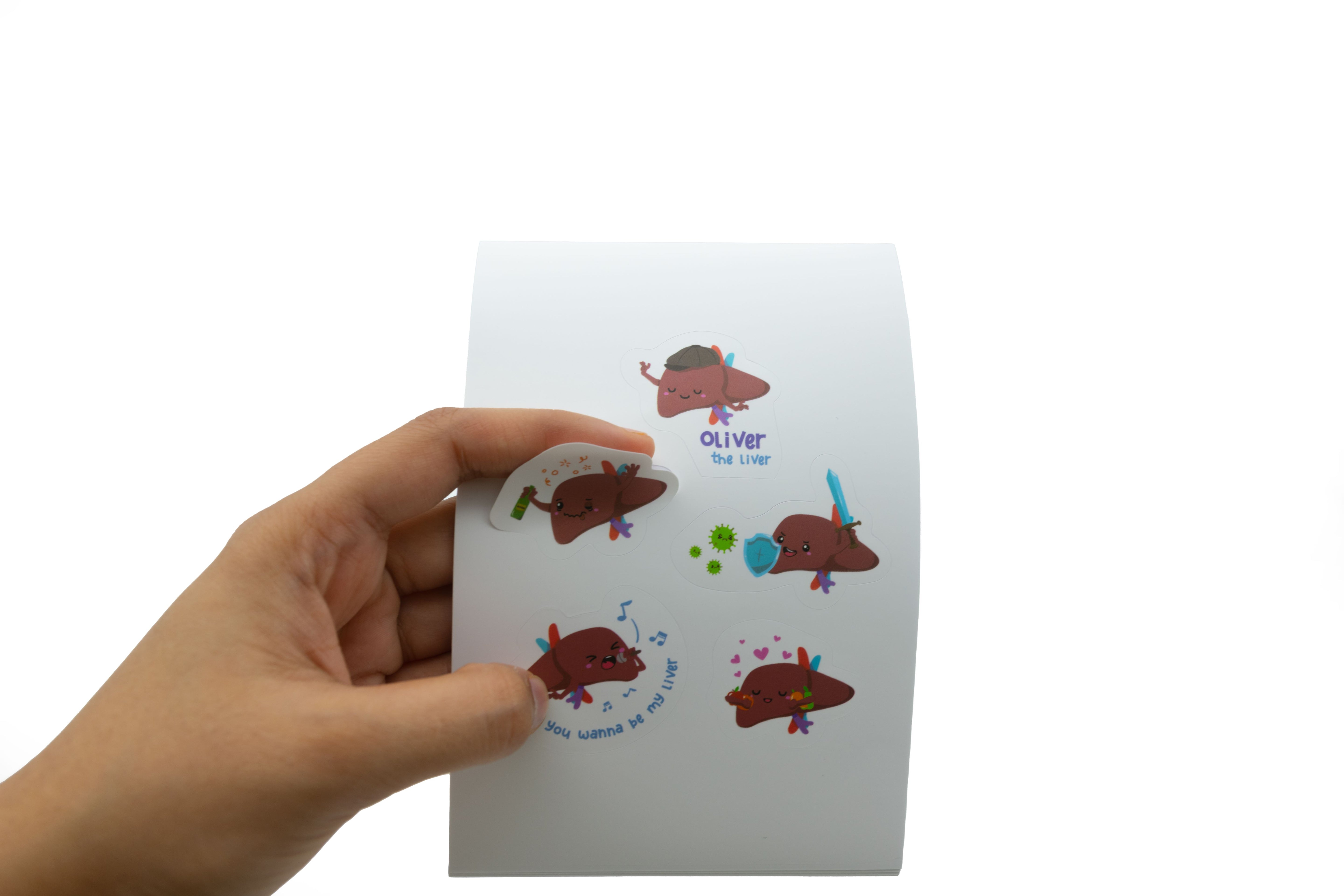 Oliver the Liver Stickers