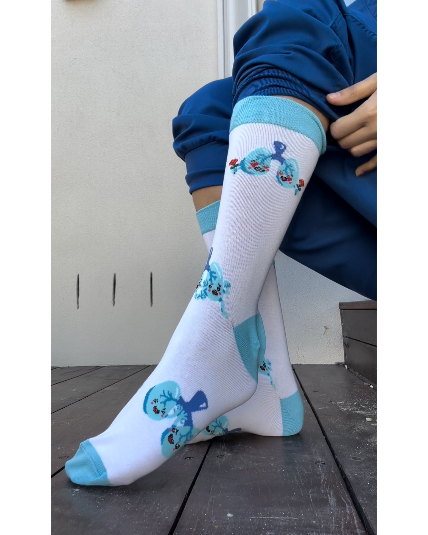 Bronchiole Bros the Lungs Socks