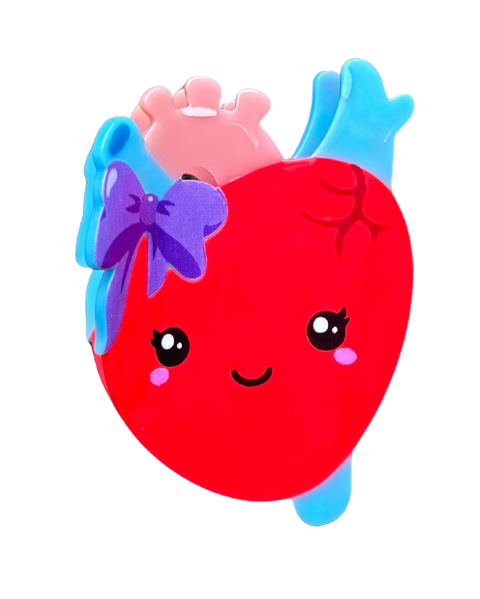 Aortina the Heart Hair Clip
