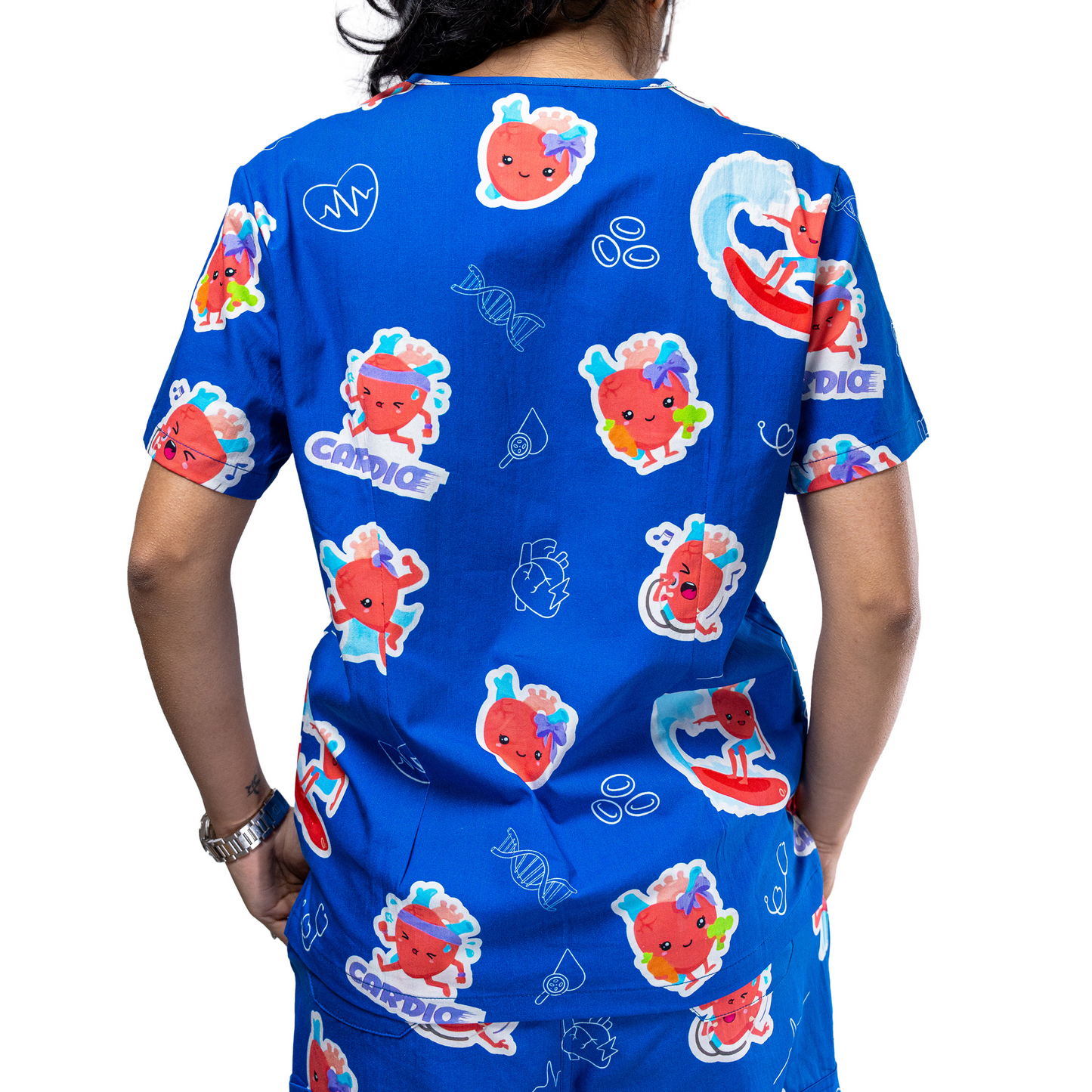Heart Organ Scrub Top