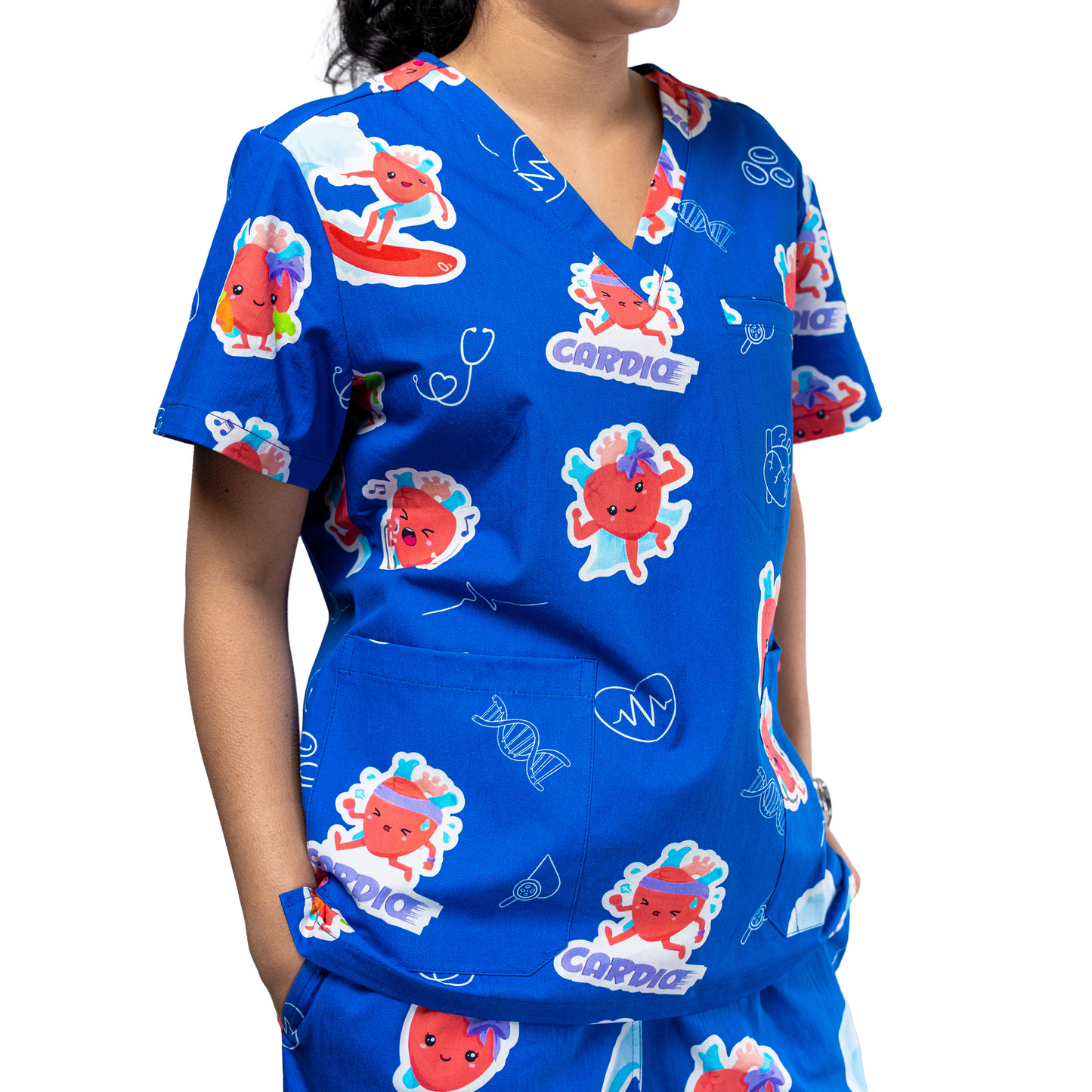 Heart Organ Scrub Top