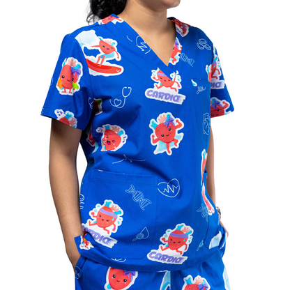 Heart Organ Scrub Top