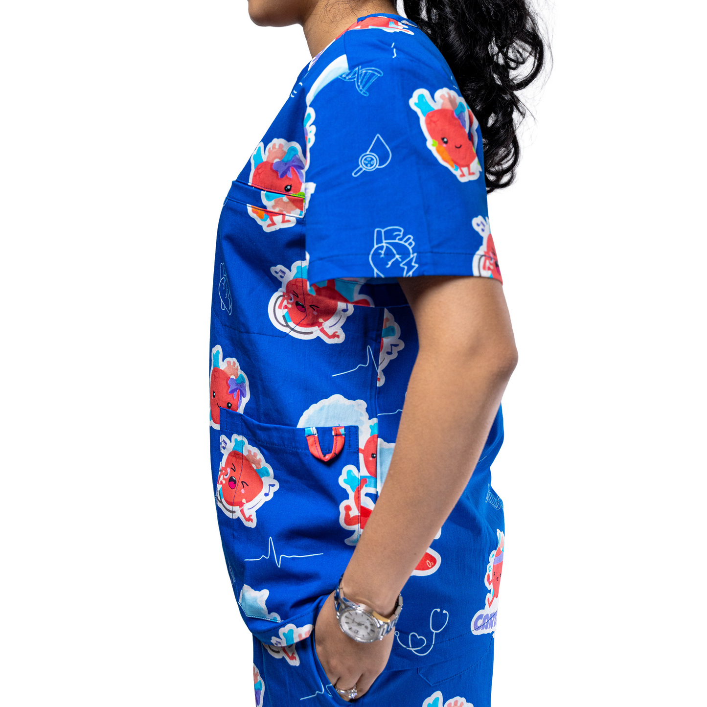 Heart Organ Scrub Top