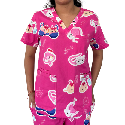V2 O&G Scrub Top
