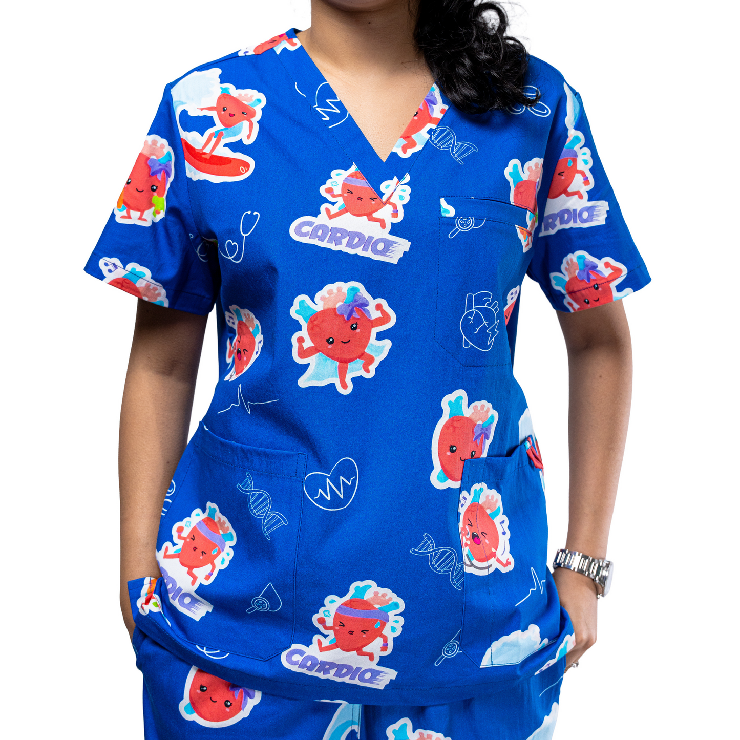 Heart Organ Scrub Top