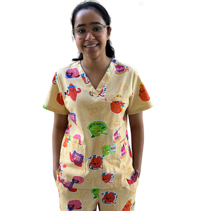 V2 Happy Organ Scrub Set