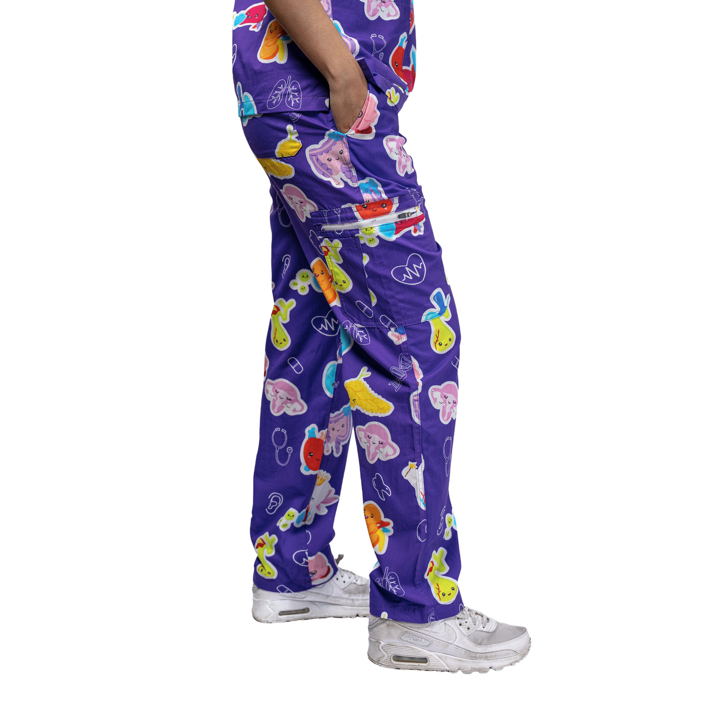 Purple Organ Scrub Set