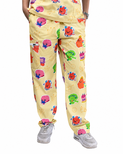 V2 Happy Organ Scrub Pants