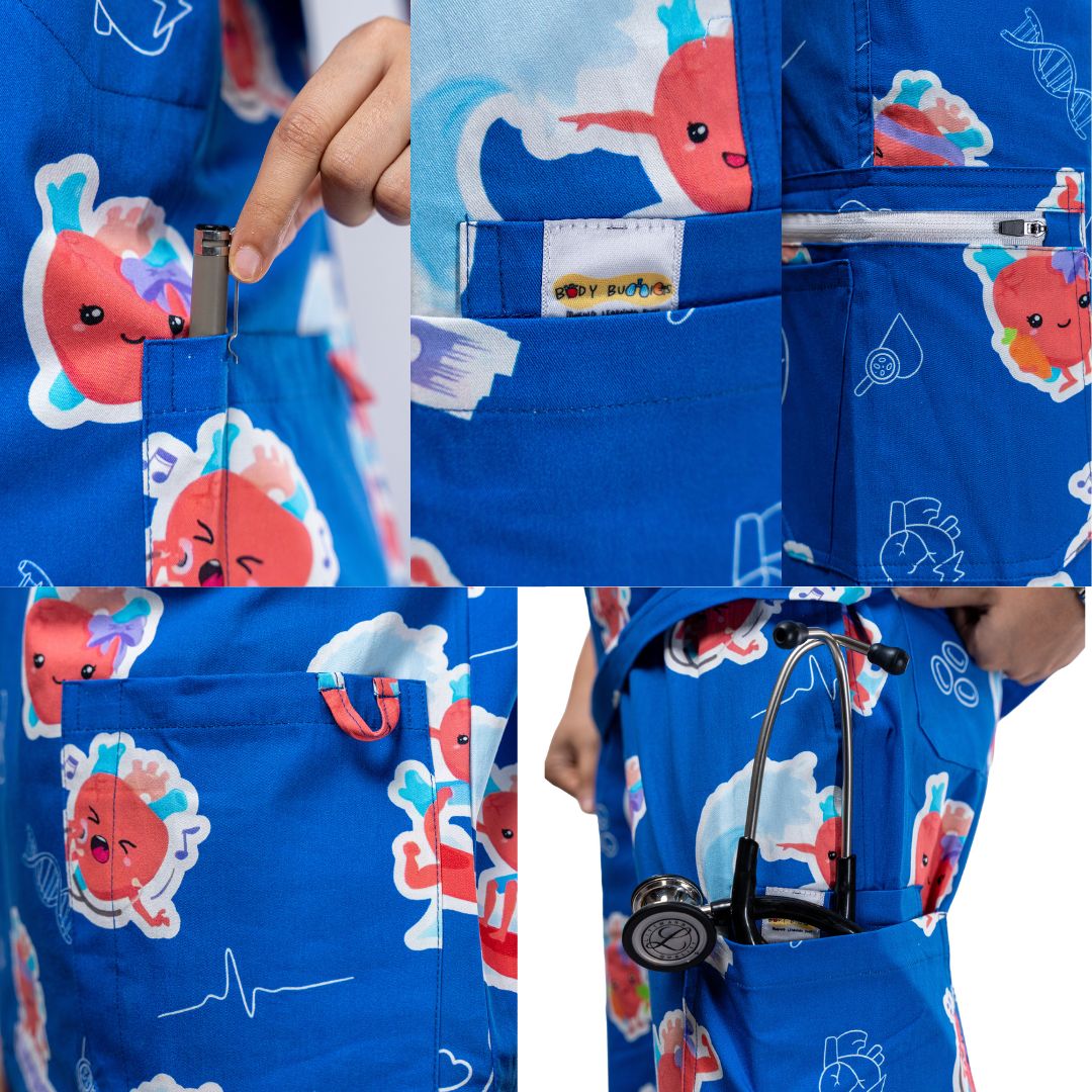 V2 Heart Organ Scrub Pants