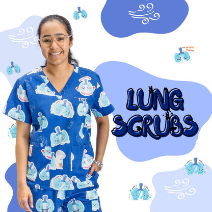 V2 Lung Organ Scrub Top