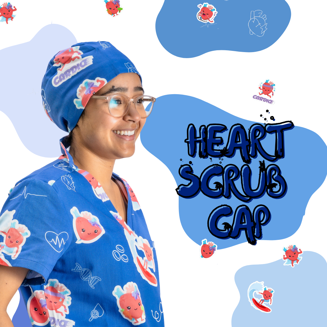 Heart Organ Scrub Cap