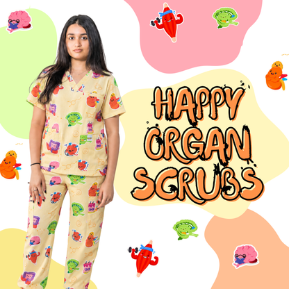 V2 Happy Organ Scrub Set