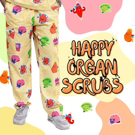 V2 Happy Organ Scrub Pants