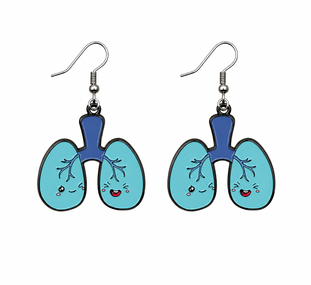 Bronchiole Bros the Lungs Earrings