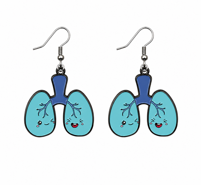 Bronchiole Bros the Lungs Earrings