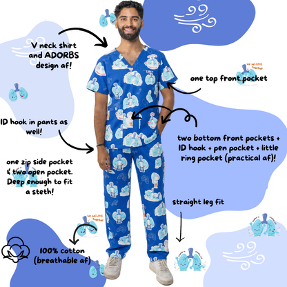 V2 Lung Organ Scrub Top