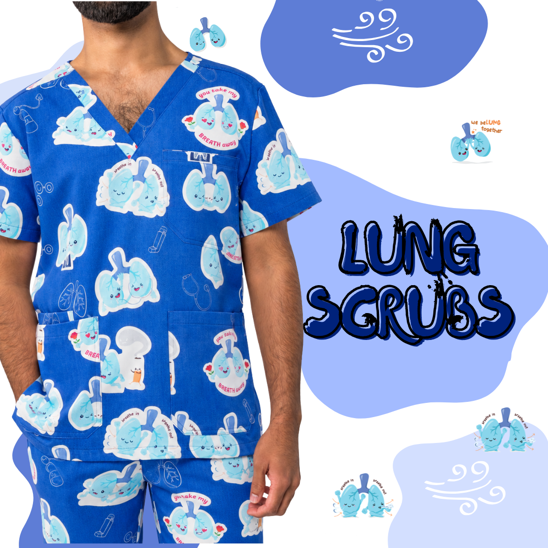 V2 Lung Organ Scrub Top