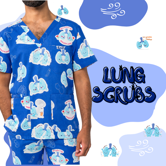 V2 Lung Organ Scrub Top