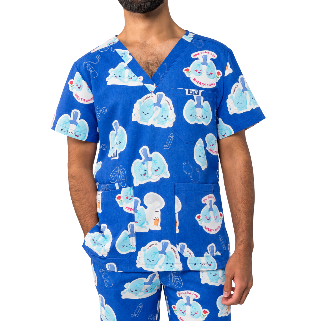 V2 Lung Organ Scrub Top