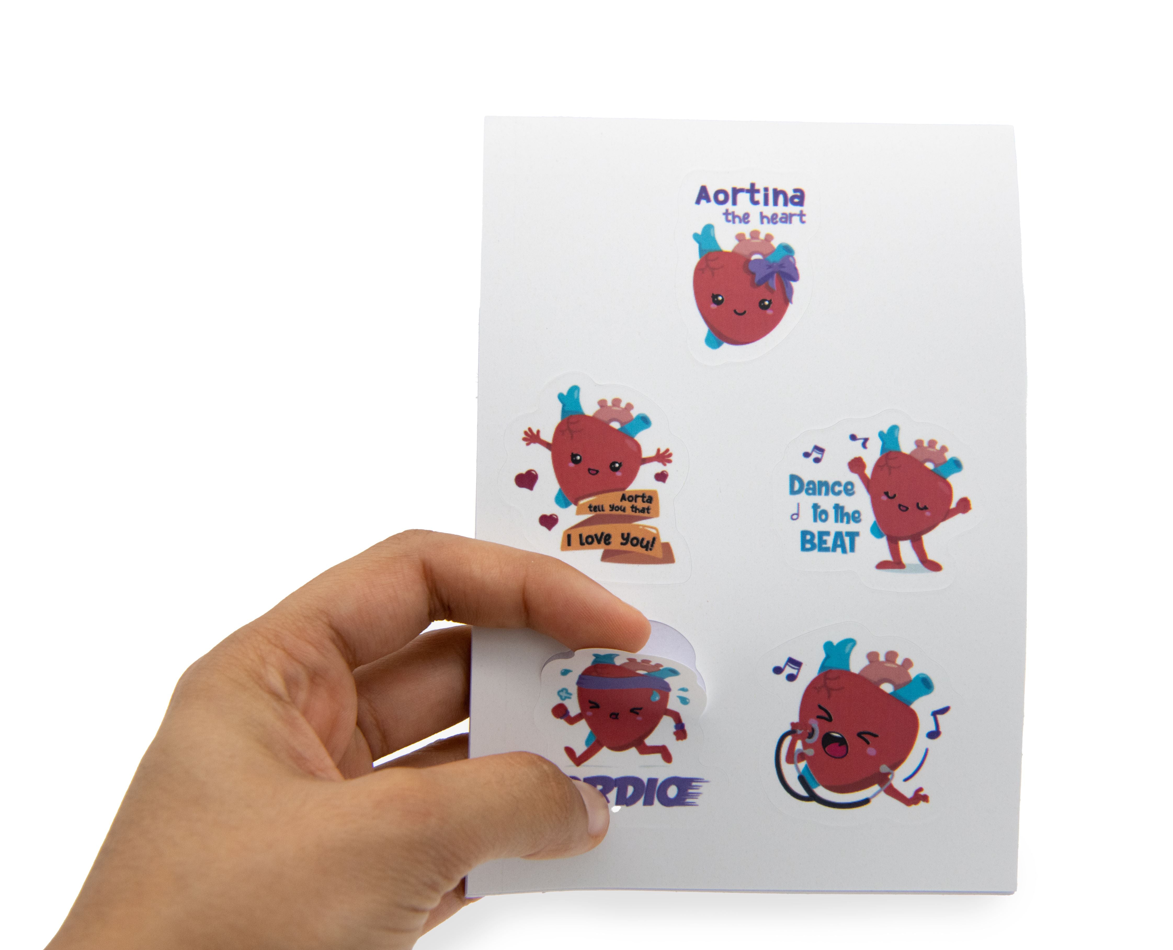 Aortina the Heart Stickers