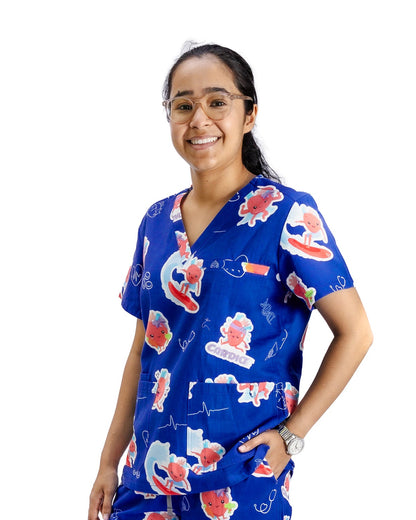 V2 Heart Organ Scrub Top