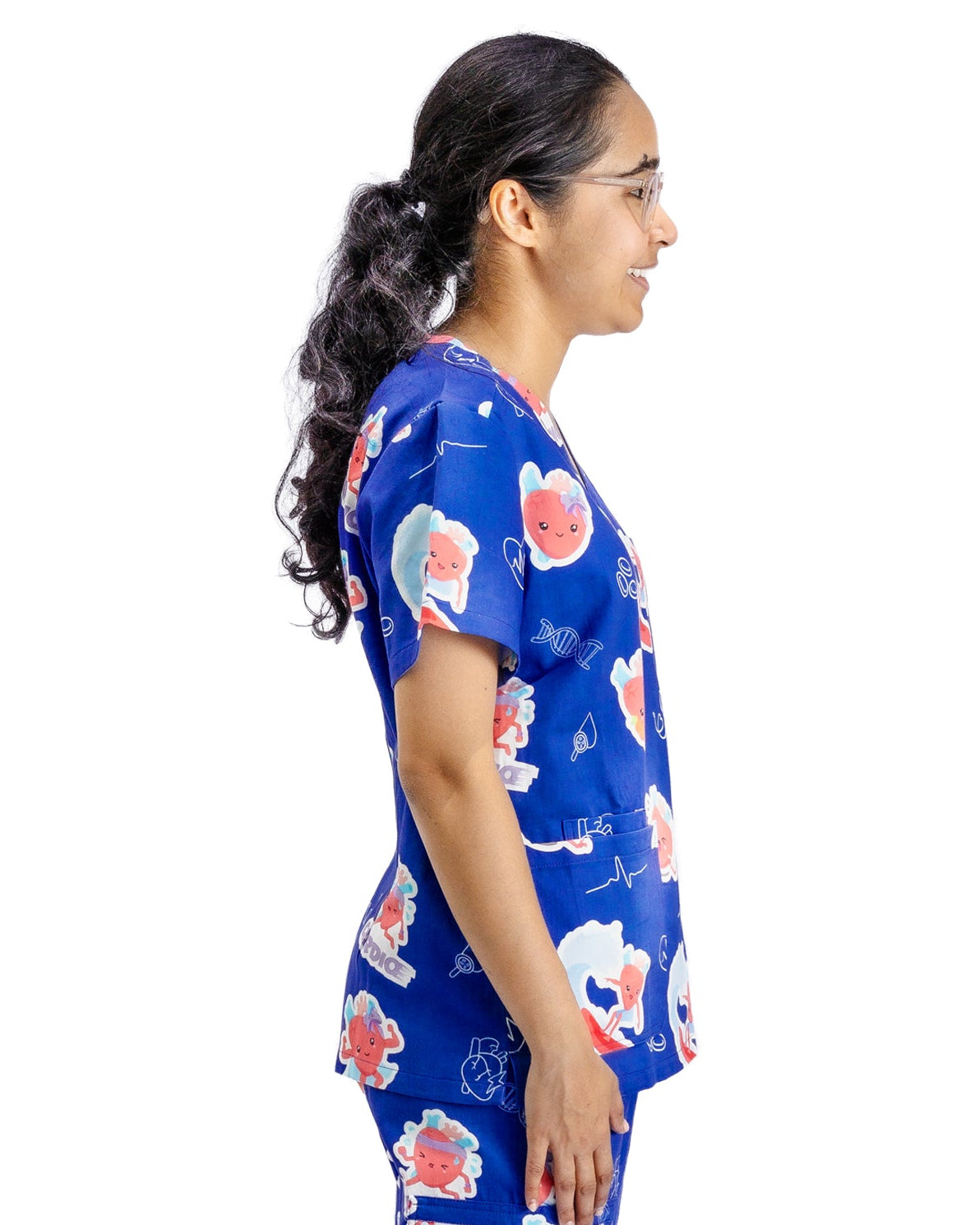 V2 Heart Organ Scrub Top