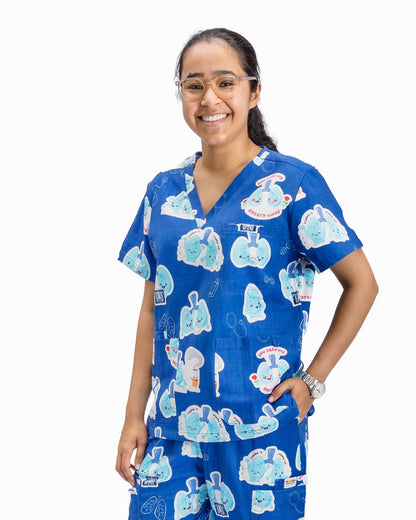 V2 Lung Organ Scrub Top