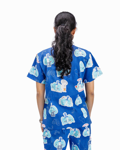 V2 Lung Organ Scrub Top
