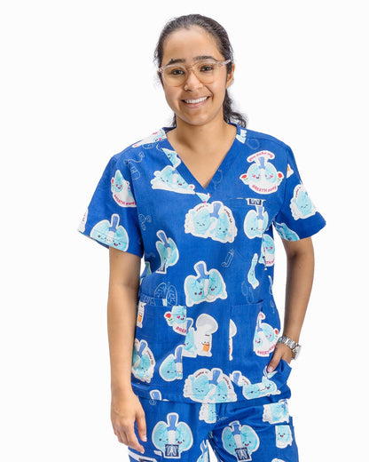 V2 Lung Organ Scrub Top
