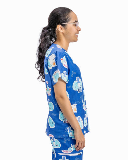 V2 Lung Organ Scrub Top