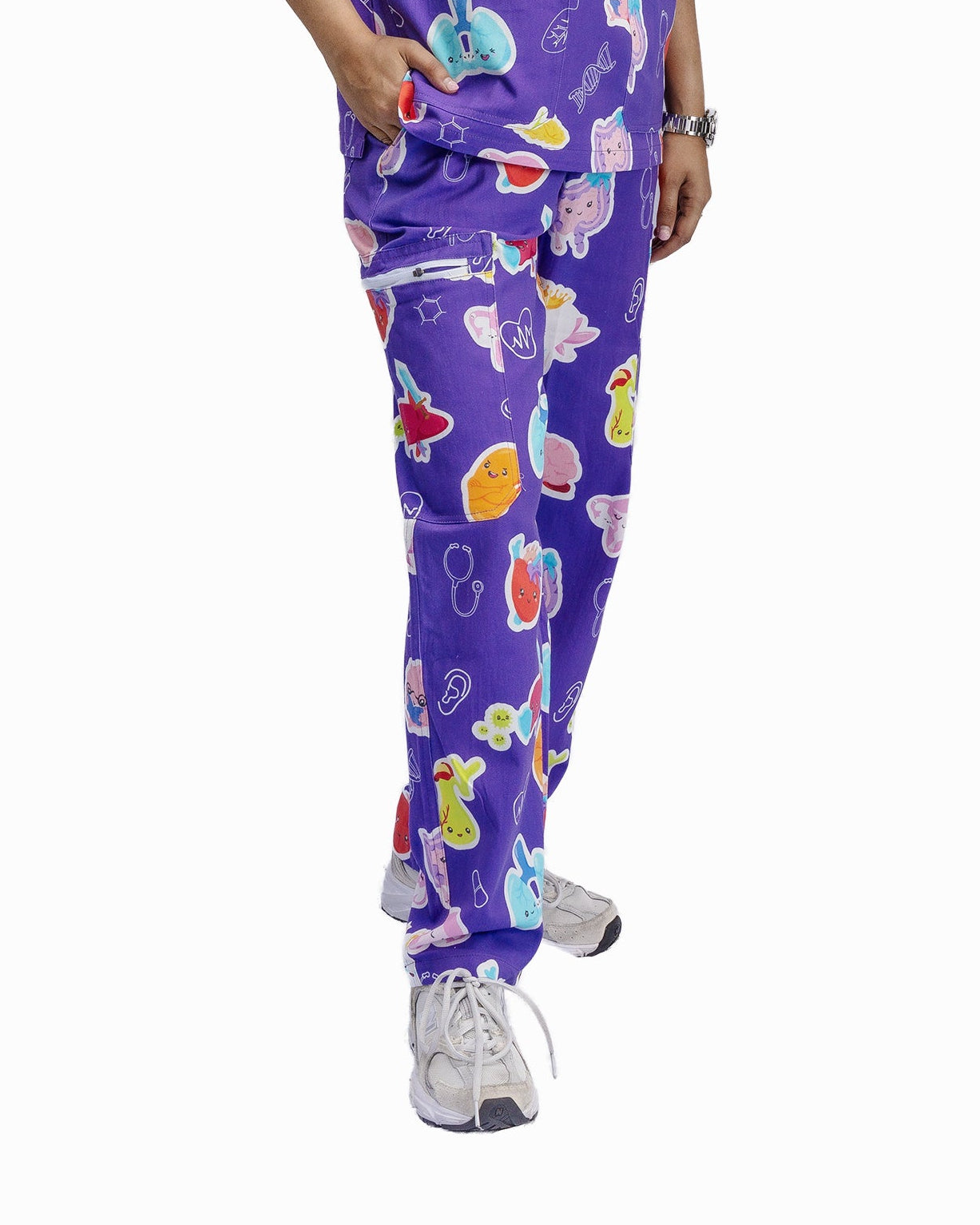 V2 Purple Organ Scrub Pants