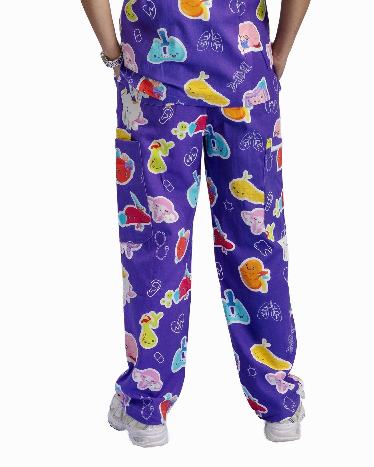 V2 Purple Organ Scrub Pants