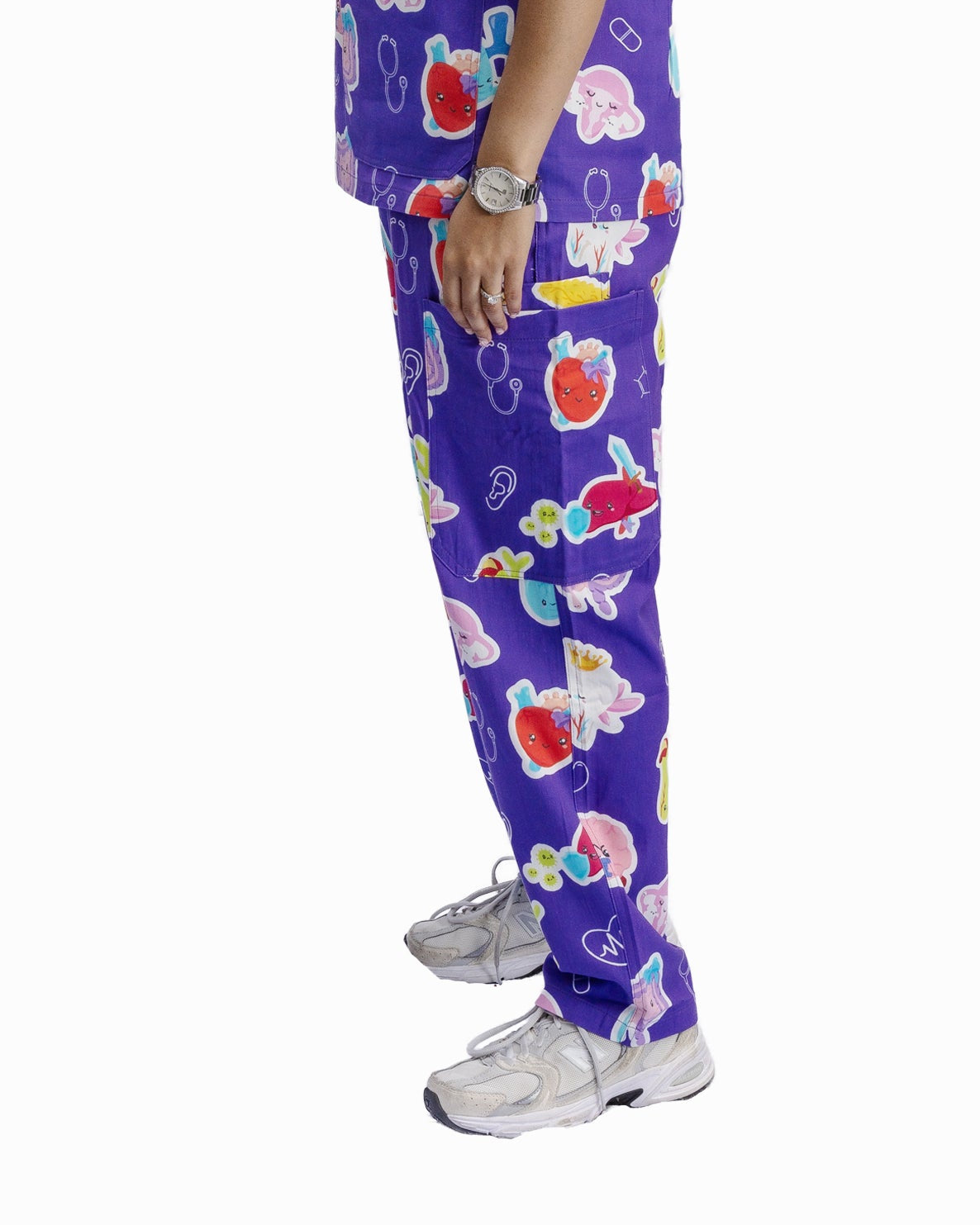 V2 Purple Organ Scrub Pants