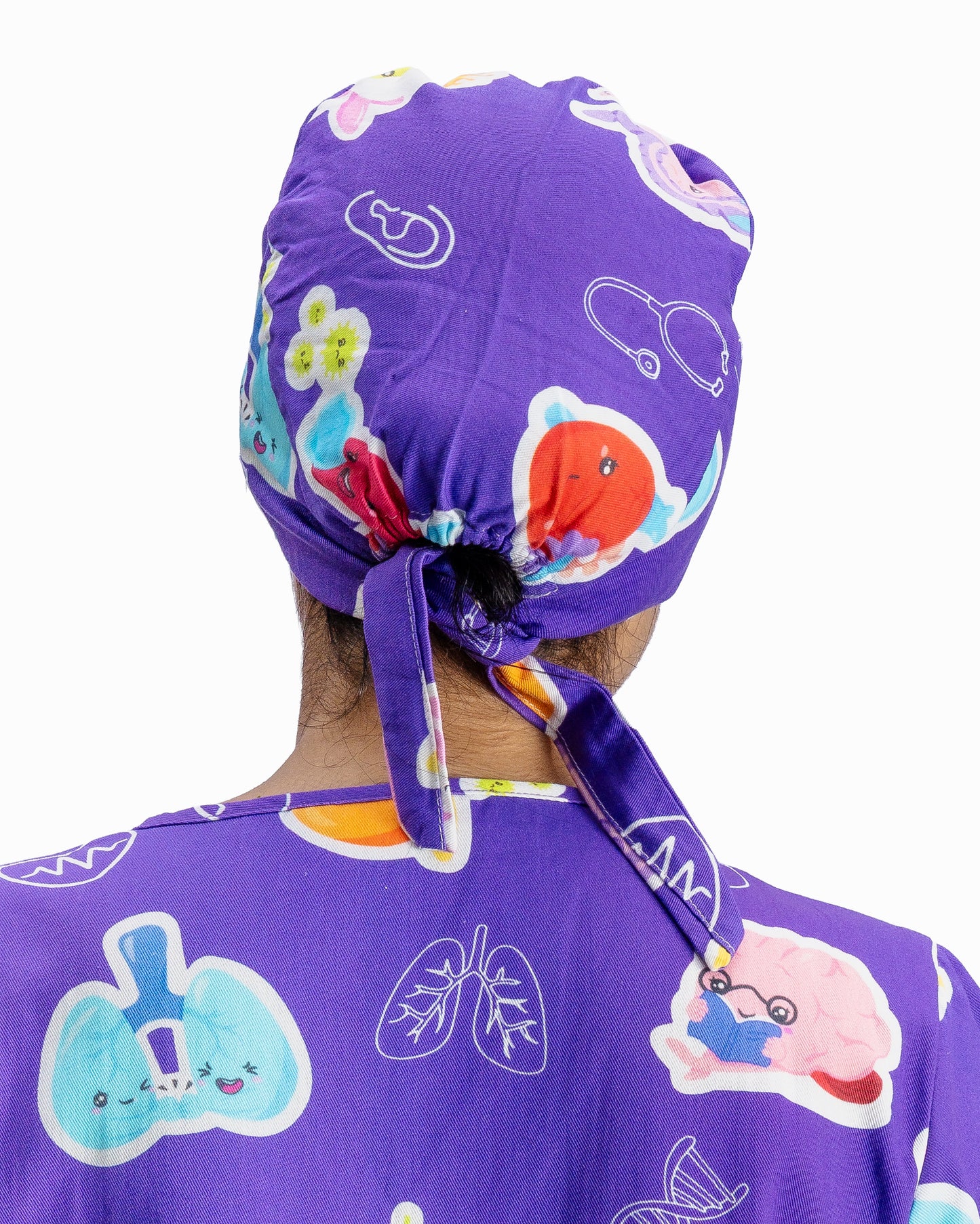 Purple Organ Scrub Cap