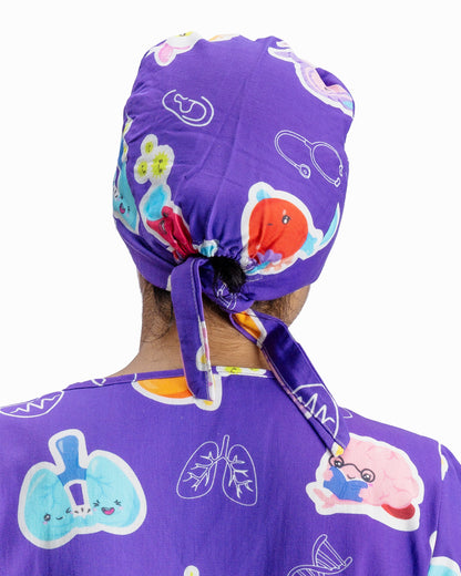 Purple Organ Scrub Cap