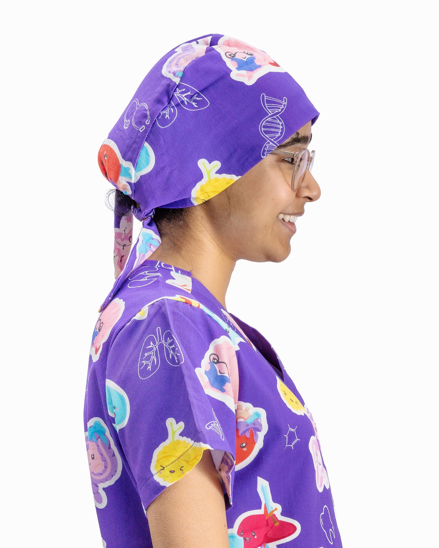 Purple Organ Scrub Cap